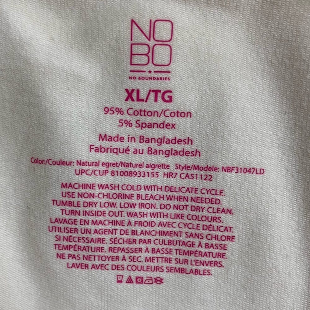 5/$25 NOBO No Boundaries Cream Long Sleeve Top With Collarbone Cut Out XL - Picture 3 of 13